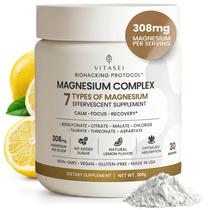 Pó de Magnésio VITASEI Total Care 300 g, Blend com 7 Tipos Pó de Magnésio VITASEI Total Care 300 g, Blend com 7 Tipos