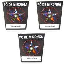 Pó de Mironga Abandono Ritual Umbanda Macumba Exu Magia Simpatia Kit 3 Und