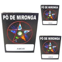 Pó de Mironga Amor Ritual Amarração Amorosa Casal Umbanda Macumba Exu Magia Simpatia Kit 3 Und