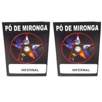 Pó De Mironga Infernal Original Ritual Umbanda Quimbanda Macumba Magia Kit 2 Und