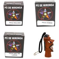 Pó De Mironga Original Pega Não Me Larga Homem Mulher Amor Chaveiro Carranca Kit Pó De Mironga Original Pega Não Me Larga Homem Mulher Amor Chaveiro Carranca Kit