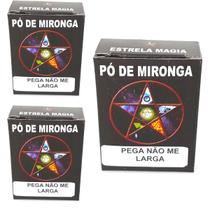 Pó de mironga pega não me larga ritual amarração kit 3 und