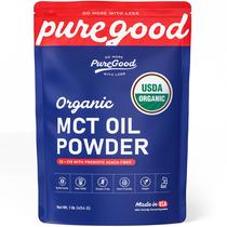 Pó de Óleo MCT Orgânico PureGood 454 g com Fibra Prebiótica Pó de Óleo MCT Orgânico PureGood 454 g com Fibra Prebiótica