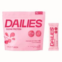 Pó de Proteína DAILIES Clear Whey Isolate Sabor Fruit Punch Pó de Proteína DAILIES Clear Whey Isolate Sabor Fruit Punch