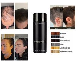 Pó de Queratina para Cobrir Cabelo Branco e Falhas Disfarce de Calvície de Longa Duração 27g