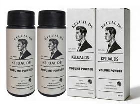 Pó de textura de cabelo KELUAL DS para homens, pacote com 2