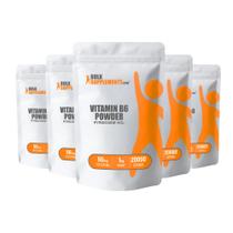 Pó de Vitamina B6 BulkSupplements 50mg Piridoxina Pacote de 5kg