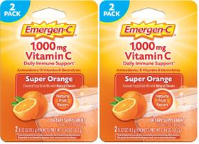 Pó de Vitamina C Emergen-C 1000mg com Zinco e Manganês - Pacote com 2 Pó de Vitamina C Emergen-C 1000mg com Zinco e Manganês - Pacote com 2