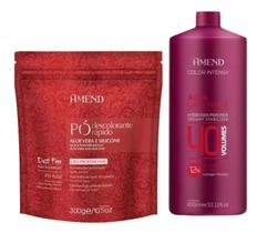 Pó Descolorante Amend Aloe Vera Silicone 300g + Ox 40v 950ml