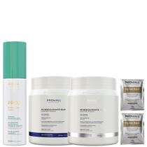 Pó Descolorante Azul e Branco e Reconstrução Líquida Prohall