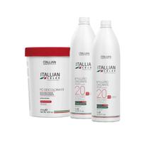 Pó Descolorante Bleaching Powder + 2x Oxidante 20 Volumes Itallian Color - Itallian Hairtech