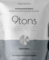 Pó Descolorante Branco 9 Tons Blond Silver - Red Iron Linha Profissional SACHE 45g