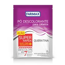 Pó Descolorante Capilar Queratina 8g - FARMAX