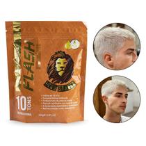 Pó Descolorante Flash Ultrarrápido 10 Tons 300g Leon Barber Nevou Cabeleireiro Barbeiro Cabelos Masculino Estilo Hair Luzes