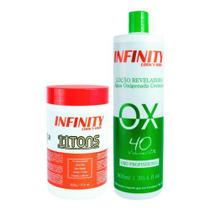 Pó Descolorante + Ox 40 Volumes Infinity Looks Hair