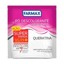 Pó Descolorante Para Cabelos Queratina 20g Farmax