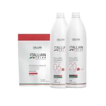 Pó Descolorante Pounch 600g + 02 Oxidante 06 + 20 Volumes Itallian Color - Itallian Hairtech