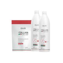 Pó Descolorante Pounch 600g + 02 Oxidante 06 Volumes Itallian Color - Itallian Hairtech