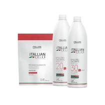 Pó Descolorante Pounch 600g + 02 Oxidante 20 + 30 Volumes Itallian Color - Itallian Hairtech