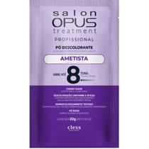 Pó Descolorante Salon Opus Ametista Roxo Abre Até 8 Tons Sem Perfume Dermatologicamente Testado 20g