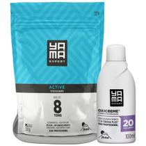 Pó Descolorante Yama Profissional Platinado Ametista Tradicional + Ox 20Vol 100ml - Monte Seu Kit