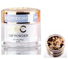 Pó Dip DND DC Azuis e Verdes para Unhas 1,6oz, 45g, Dai