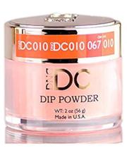 Pó DIP vermelho e laranja DND DC para unhas 1.6oz, 45g, Dais