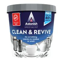 Pó espumante Astonish Clean & Revive, bules de chá e canecas de café