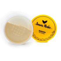 Pó Facial Banana Amar Make Efeito Matte, Longa Duração e Acabamento Profissional