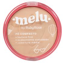 Pó Facial Compacto Aveludado Cobertura Média Melu Ruby Rose RR853