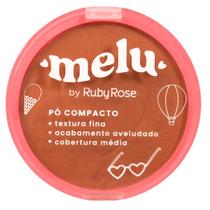 Pó Facial Compacto Aveludado Cobertura Média Melu Ruby Rose RR853