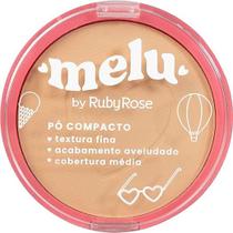 Pó Facial Compacto Melu - Ruby Rose Acabamento Avelulado