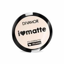 Pó Facial Compacto Micronizado e Aveludado Matte Divamor Tom:4 - Bege Pó Facial Compacto Micronizado e Aveludado Matte Divamor Tom:4 - Bege