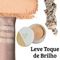 Pó Facial Solto Leve Toque de Brilho Bitarra Beauty - Fundo amarelado, Ultrafino, Matificante