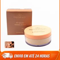 Pó Facial Translúcido Solto Phallebeauty Selador Maquiagem