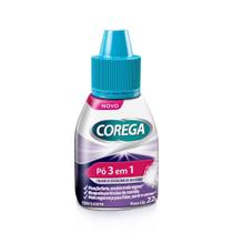 Pó Fixador para Dentadura 3 em 1 Sem Sabor Corega 22g