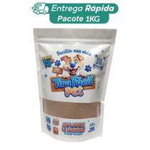 Pó Higiênico P/Cães e Gatos Tira Fácil 1KG - Seca e Absorve Cocô, Xixi, Vômito Perfumado Citronela