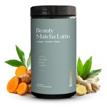 Pó KROMA Beauty Matcha Latte 520 g com colágeno e gengibre Pó KROMA Beauty Matcha Latte 520 g com colágeno e gengibre