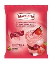 Po p/ preparo de sobremesas sabor morango 100g mavalerio
