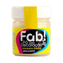Pó para decoração Amarelo Gema 3g Fab