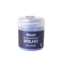 Pó Para Decoração Brilho 5g - Bolosdoces - Mago - Azul Esc