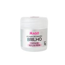Pó para decoração brilho furtacor reflexo rosa 5g Mago