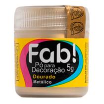 Pó para Decoração Dourado Metálico 5g - Fab