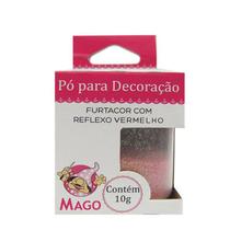 Pó para decoração furtacor com reflexo Vermelho 10g Mago