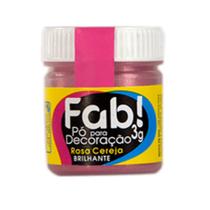 Pó para decoração rosa cereja brilhante 3g Fab