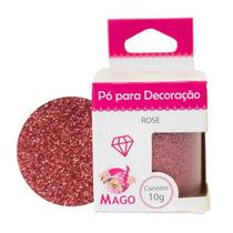 Pó para decoração - Rose - 10g - Mago