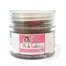 Pó para emboss Dourado com Glitter Loucas por Caixas - 20ml Pó para emboss Dourado com Glitter Loucas por Caixas - 20ml