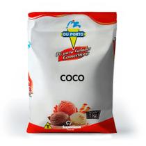 Pó para Gelados Comestíveis Sabor Coco 1Kg - Du Porto