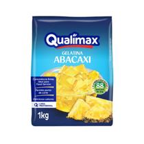 Pó para preparo de gelatina sabor abacaxi qualimax c/ 1 kg