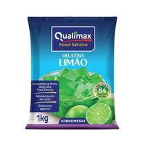 Pó para preparo de gelatina sabor limao qualimax c/ 1 kg